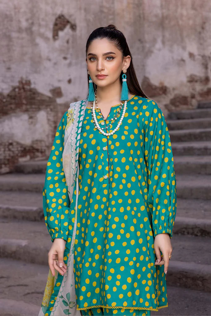 CHARIZMA -3PC PRINTED LAWN DRESS WITH SILK DUPATTA- FCP-52
