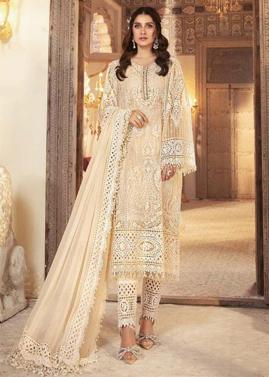 RIVAYAT -FULLY HEAVY EMBROIDED FANCY CHIFFON DRESS WITH 4 SIDE EMBROIDED HEAVY ORGANZA DUPATTA- FPW-08