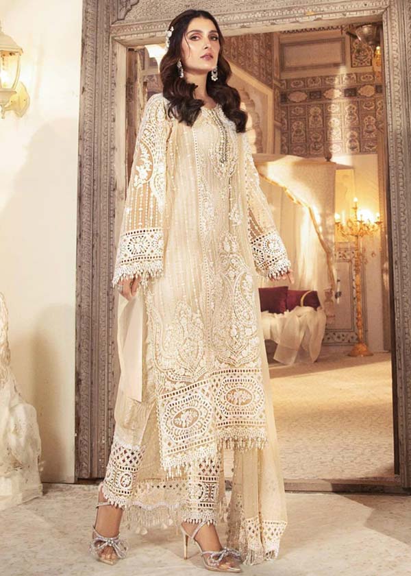 RIVAYAT -FULLY HEAVY EMBROIDED FANCY CHIFFON DRESS WITH 4 SIDE EMBROIDED HEAVY ORGANZA DUPATTA- FPW-08