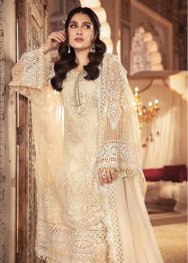 RIVAYAT -FULLY HEAVY EMBROIDED FANCY CHIFFON DRESS WITH 4 SIDE EMBROIDED HEAVY ORGANZA DUPATTA- FPW-08