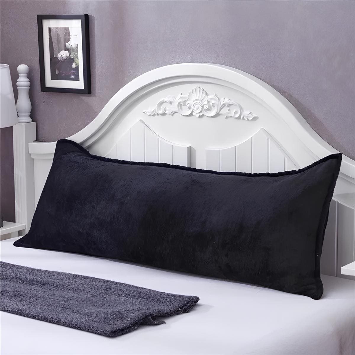 LONG PILLOW CRYSTAL VELVET 8 COLOURS