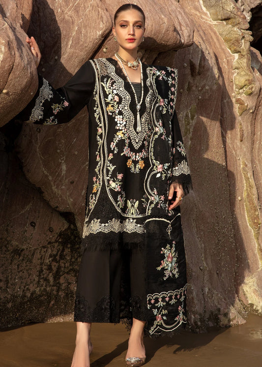 SAIRA SHAKIRA-3PC FULLY HEAVY EMBROIDERED CUTWORK LAWN DRESS WITH HEAVY EMBROIDERED CHIFFON DUPATTA- FN-139