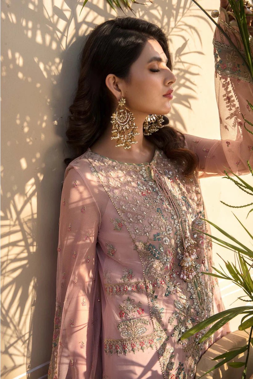 MARIA.B -FANCY HEAVY EMBROIDED ORGANZA DRESS WITH 4 SIDE EMBROIDED ORGANZA DUPATTA (RTW)- FPW-12