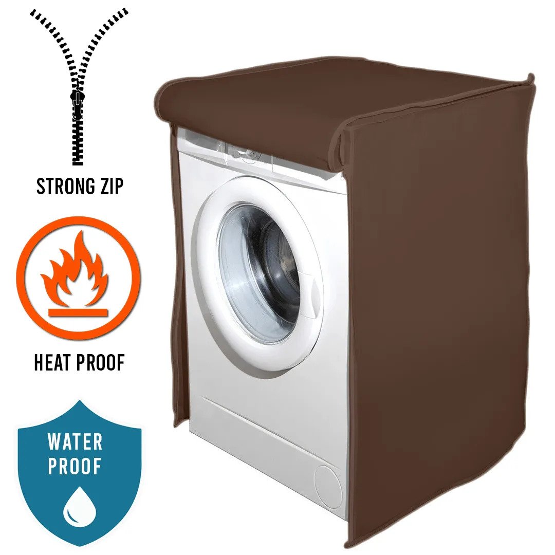 FRONT LOADED EXPORT QUALITY WATERPROOF MACHINE COVERS 7 COLOURS