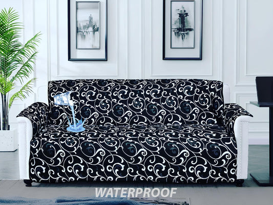 PRINTED QUILTED SOFA COVER 5 COLOURS