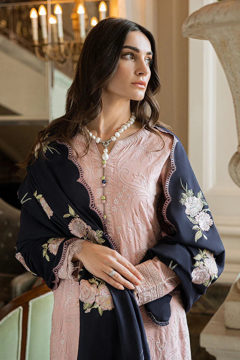 MUSHQ -3PC EMBROIDERED LAWN DRESS WITH EMBROIDERED CHIFFON DUPATTA- EL-20