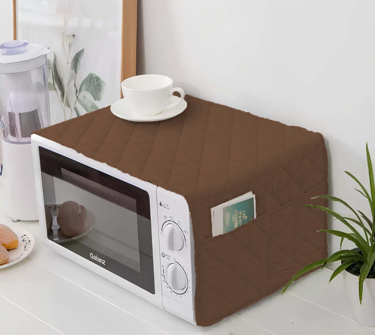 QUILTED MICROWAVE OVEN COVER SEMI WATER PROOF 5 COLOURS