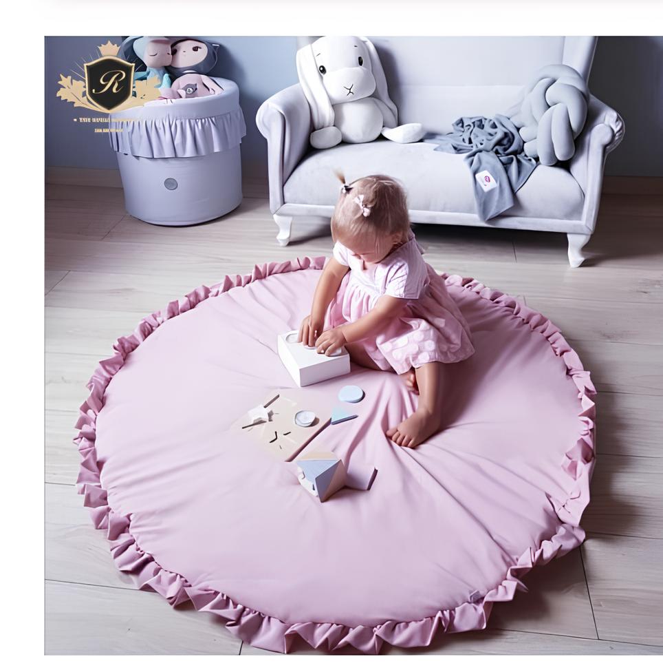 BABY COTTON PLAY MAT SOFT CRAWLING 6 COLOURS