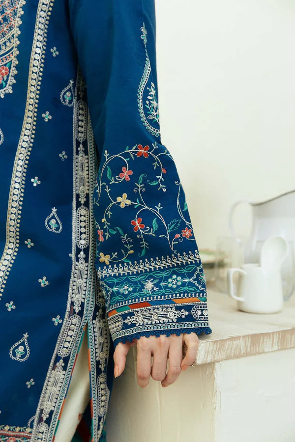 COCO BY ZARA SHAHJAHAN LAWN EMBROIDERED SHIRT WITH PRINTED MONAR DUPPATA  CZS-02