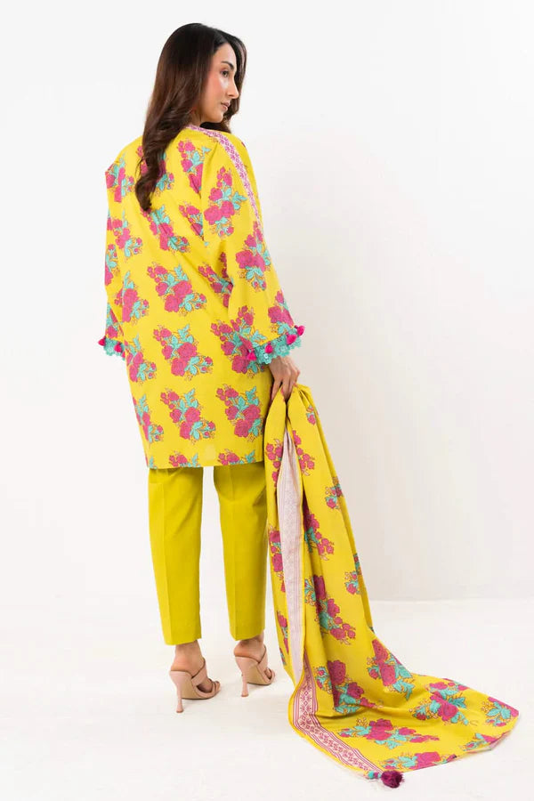 ALKARAM LAWN PRINTED SHIRT LAWN TROUSER WITH PRINTED DUPPATA ALK-14