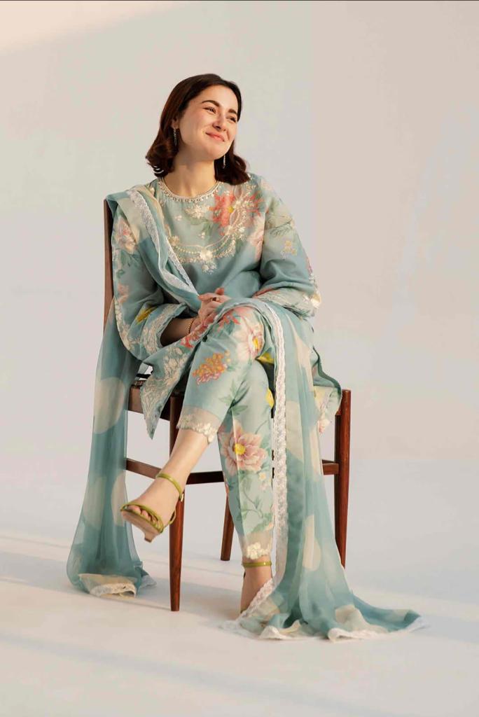 COCO BY ZARA SHAH JAHAN -3PC EMBROIDED LAWN DRESS WITH CHIFFON DUPATTA- FCO-173