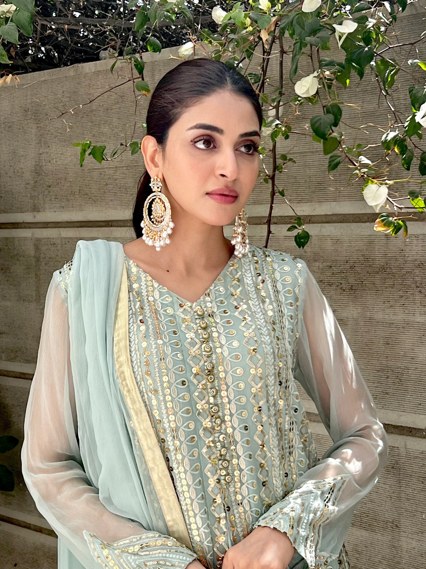 UFAQ -3PC HEAVY EMBROIDERED FANCY CHIFFON DRESS WITH EMBROIDERED CHIFFON DUPATTA- FPW-23