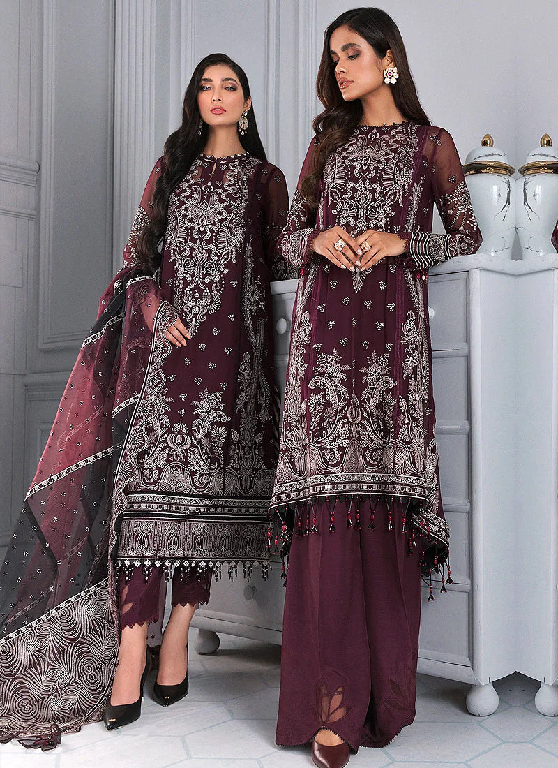 JAZMIN -3PC FULLY HEAVY EMBROIDERED SEQUENCE ADA WORK ORGANZA DRESS WITH 4 SIDE FULLY HEAVY EMBROIDERED ORGANZA DUPATTA WITH 2 SIDE HEAVY EMBROIDERED PALLU- FPW-102