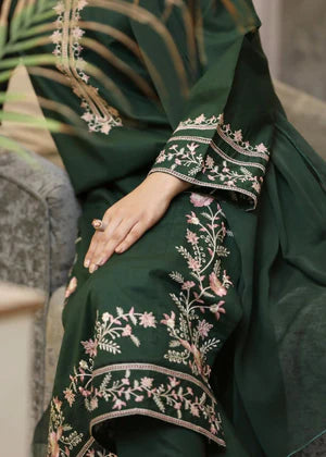 URGE -3PC EMBROIDERED DHANAK DRESS WITH DHANAK WOOL SHAWL- FW-137