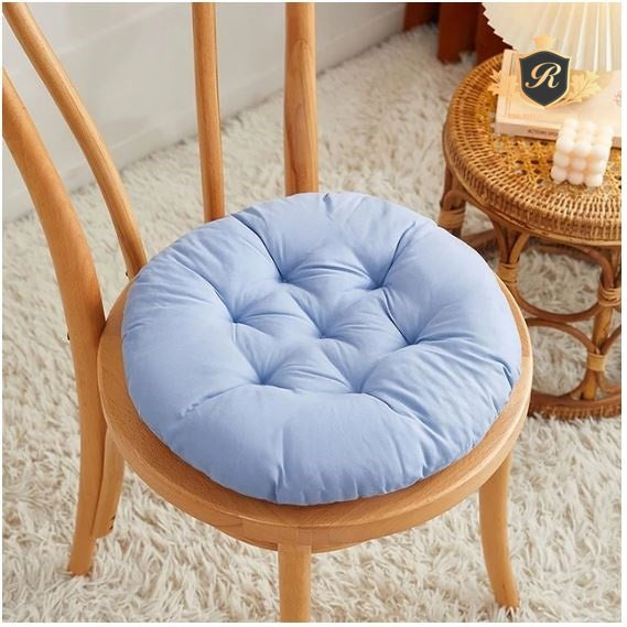 Round Sitting Chair Cushion-Sky Blue