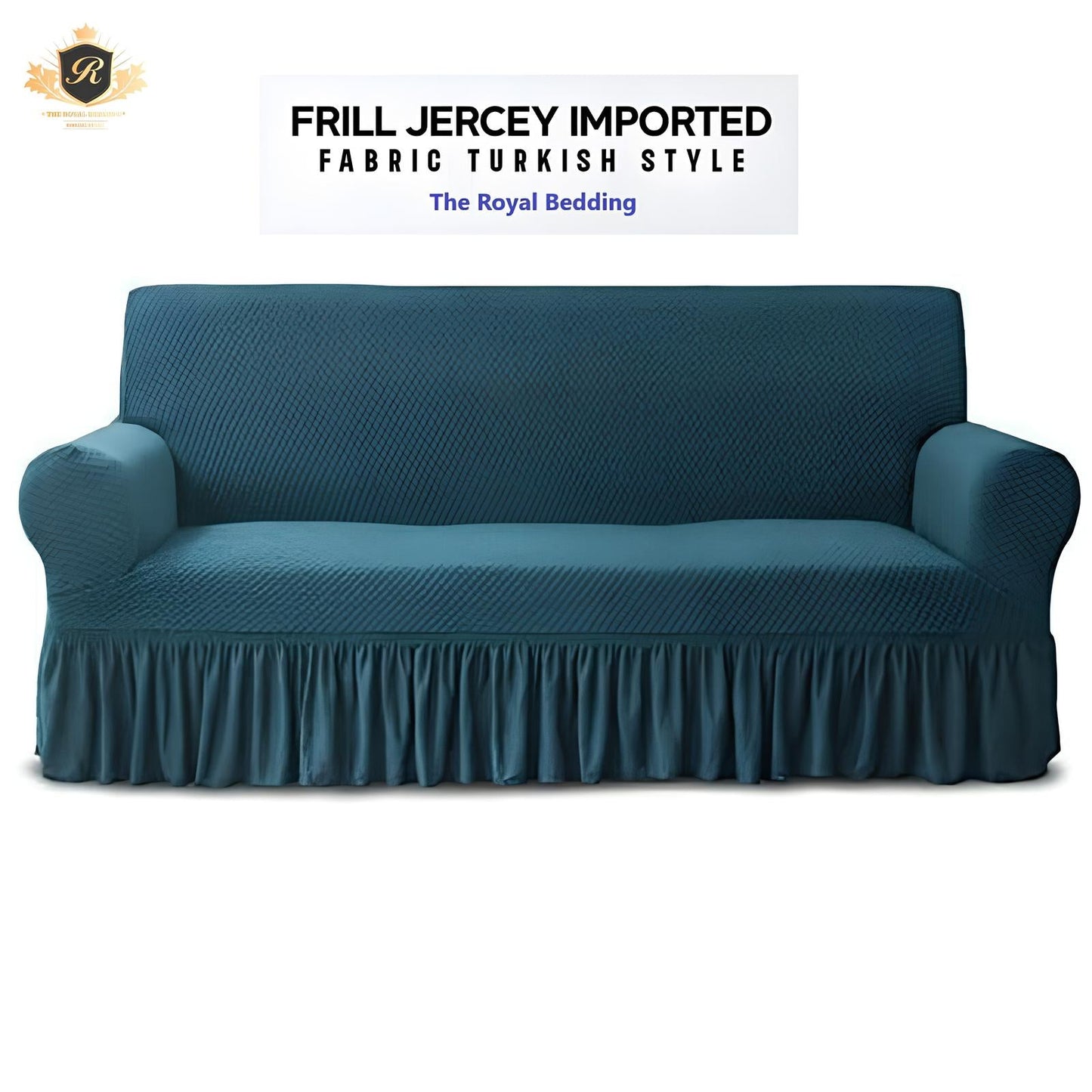 Turkish Stretchable Sofa Cover / Sofa Protector-Firozi