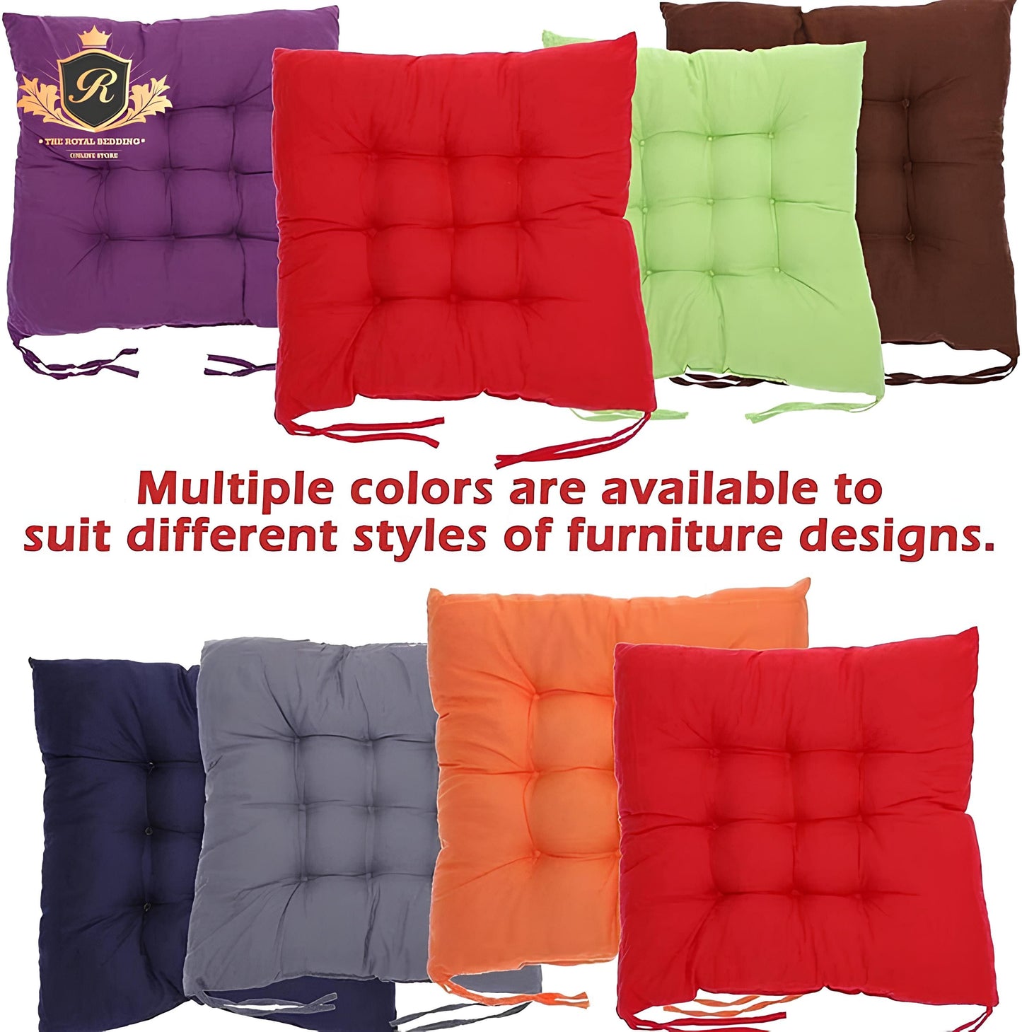 SQUARE CUSHION 100 % COTTON 5 COLOURS