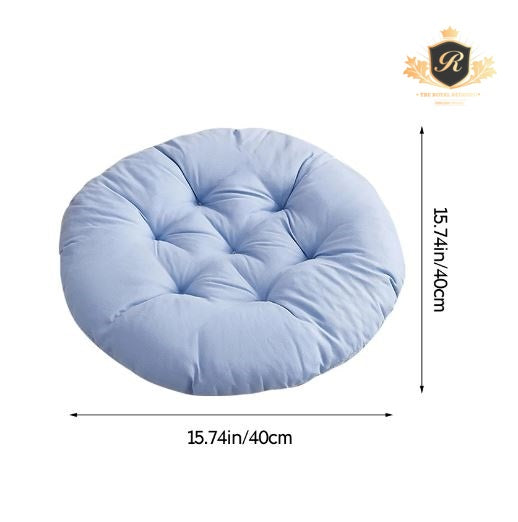 Round Sitting Chair Cushion-Sky Blue