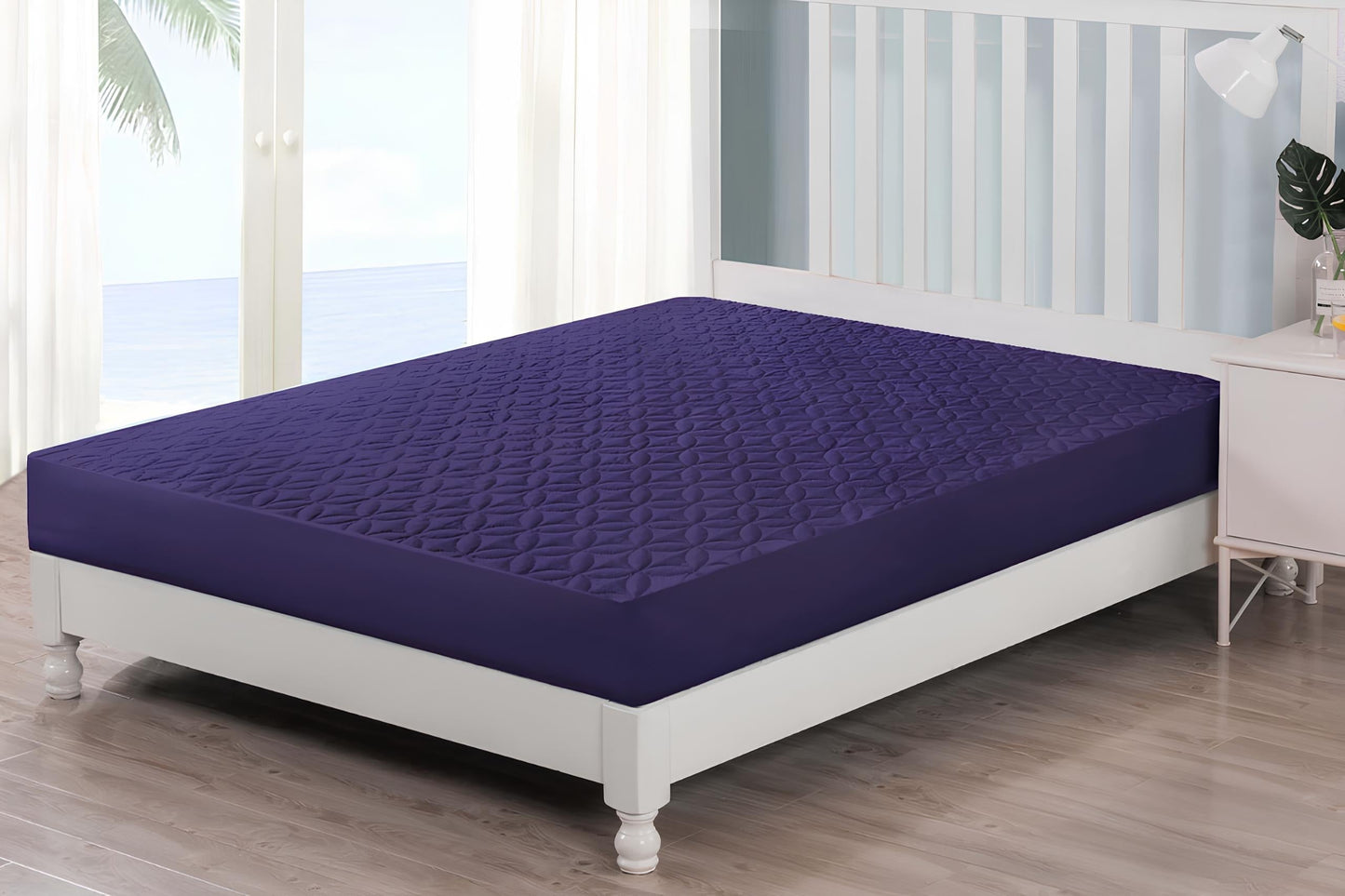 QUILTED MATTRESS COVER 7 COLOURS