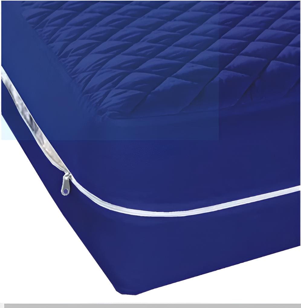 Zipper Mattress Cover Water Proof-Blue