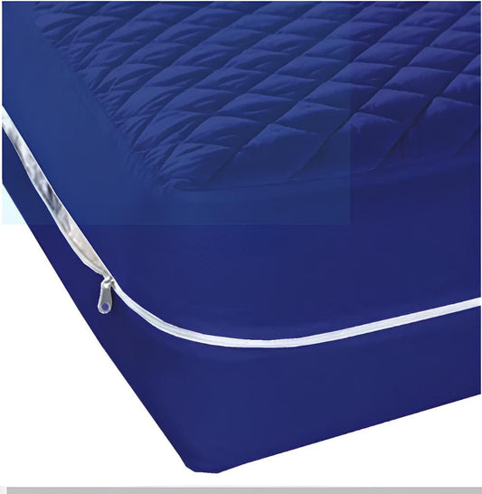 Zipper Mattress Cover Water Proof-Blue