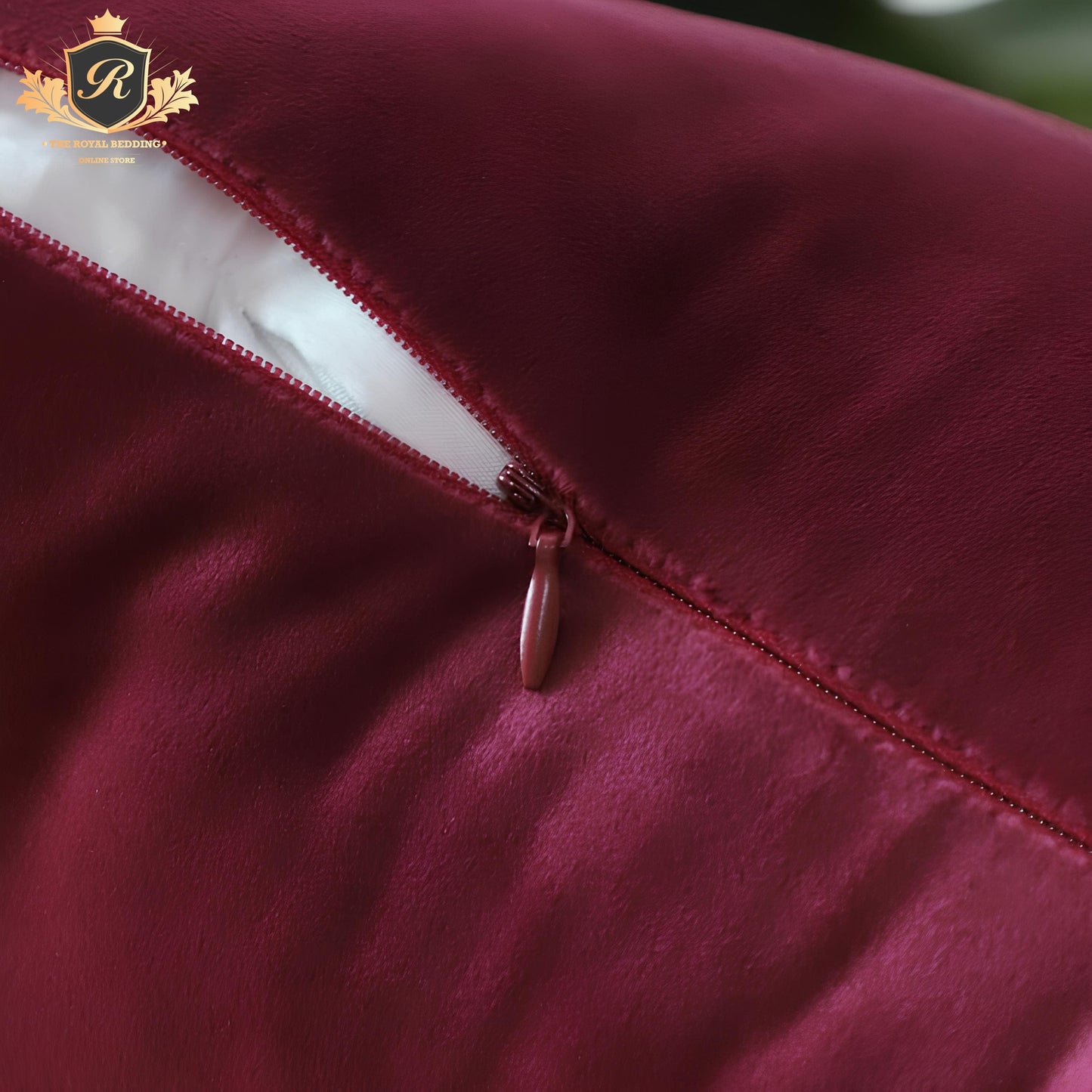 Velvet Plain Cushion Throws-Maroon