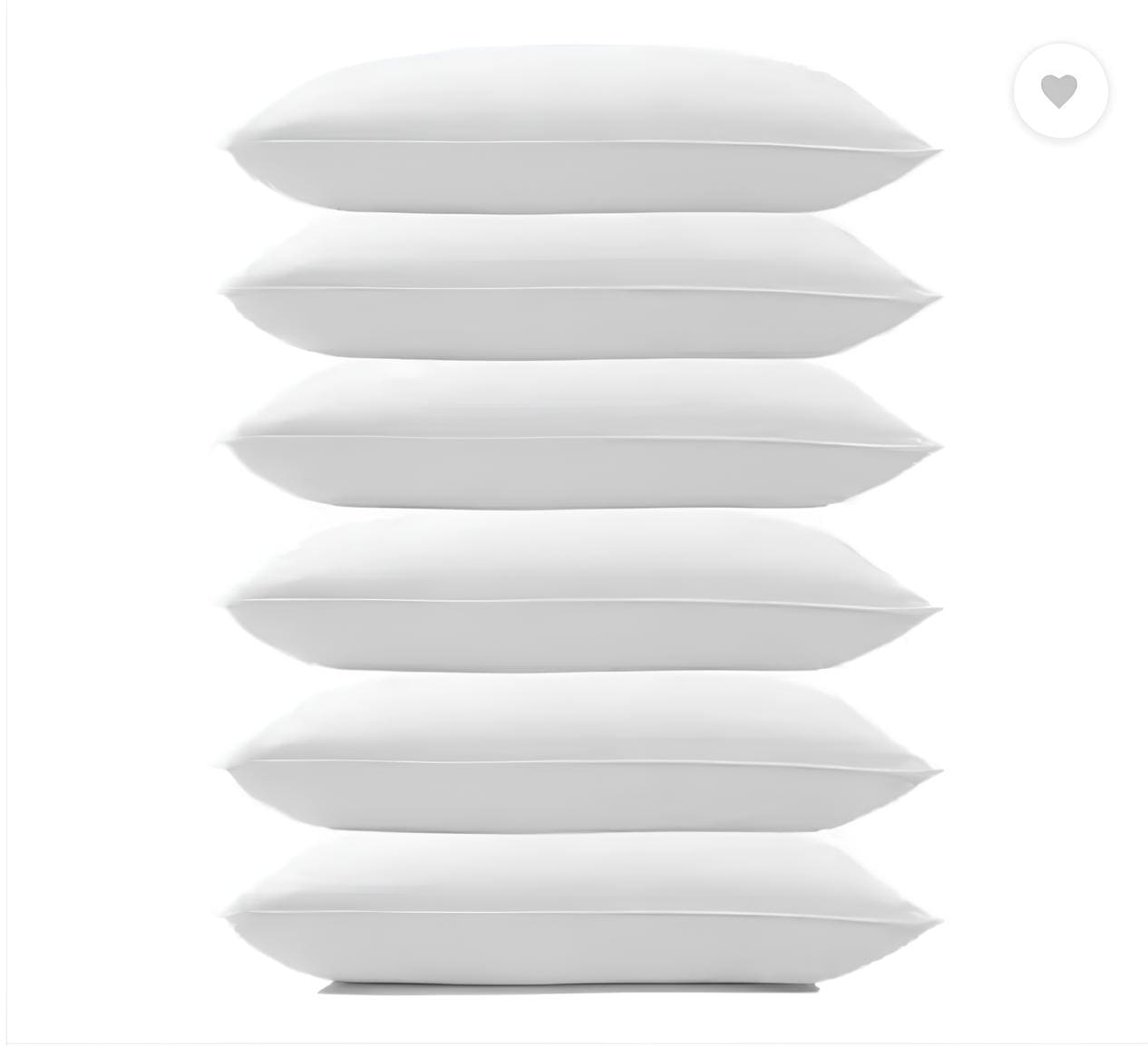 Vacuumed Pillow Filling Insert White