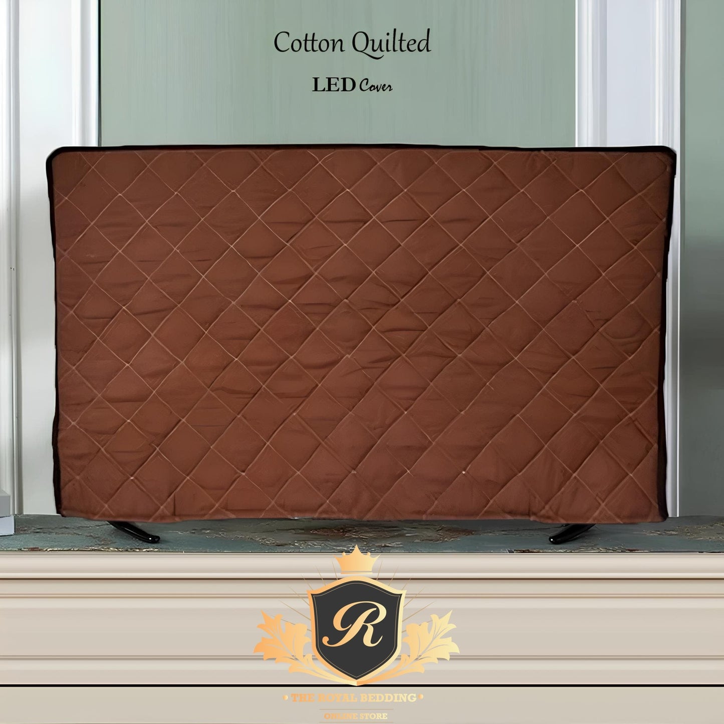 LED / LCD Cotton Quilted Cover-Copper