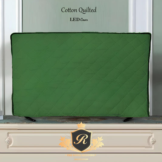 LED / LCD Cotton Quilted Cover-Green