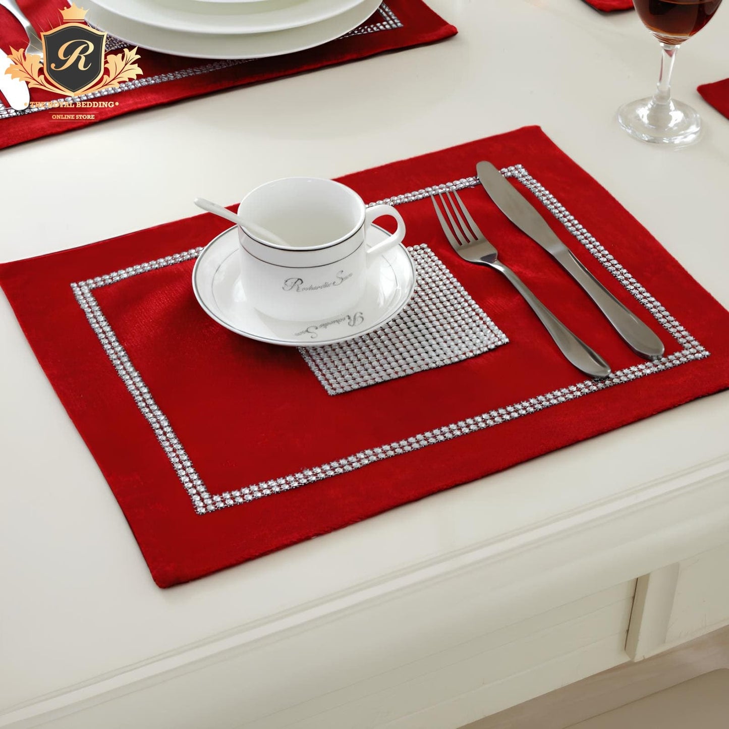 7 PCS FAIRY DINNING TABLE RUNNER SET 6 COLOURS