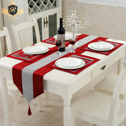 7 PCS FAIRY DINNING TABLE RUNNER SET 6 COLOURS