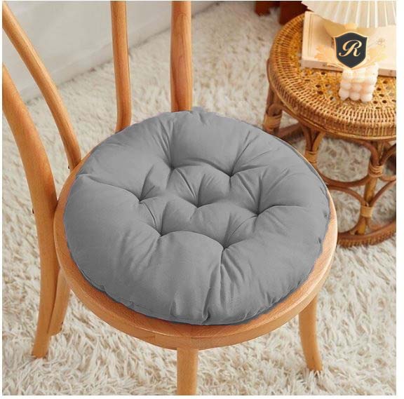 Round Sitting Chair Cushion-Grey