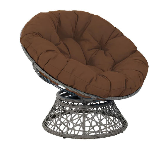 Round Egg Chair Cushion-Brown (no chair Included)