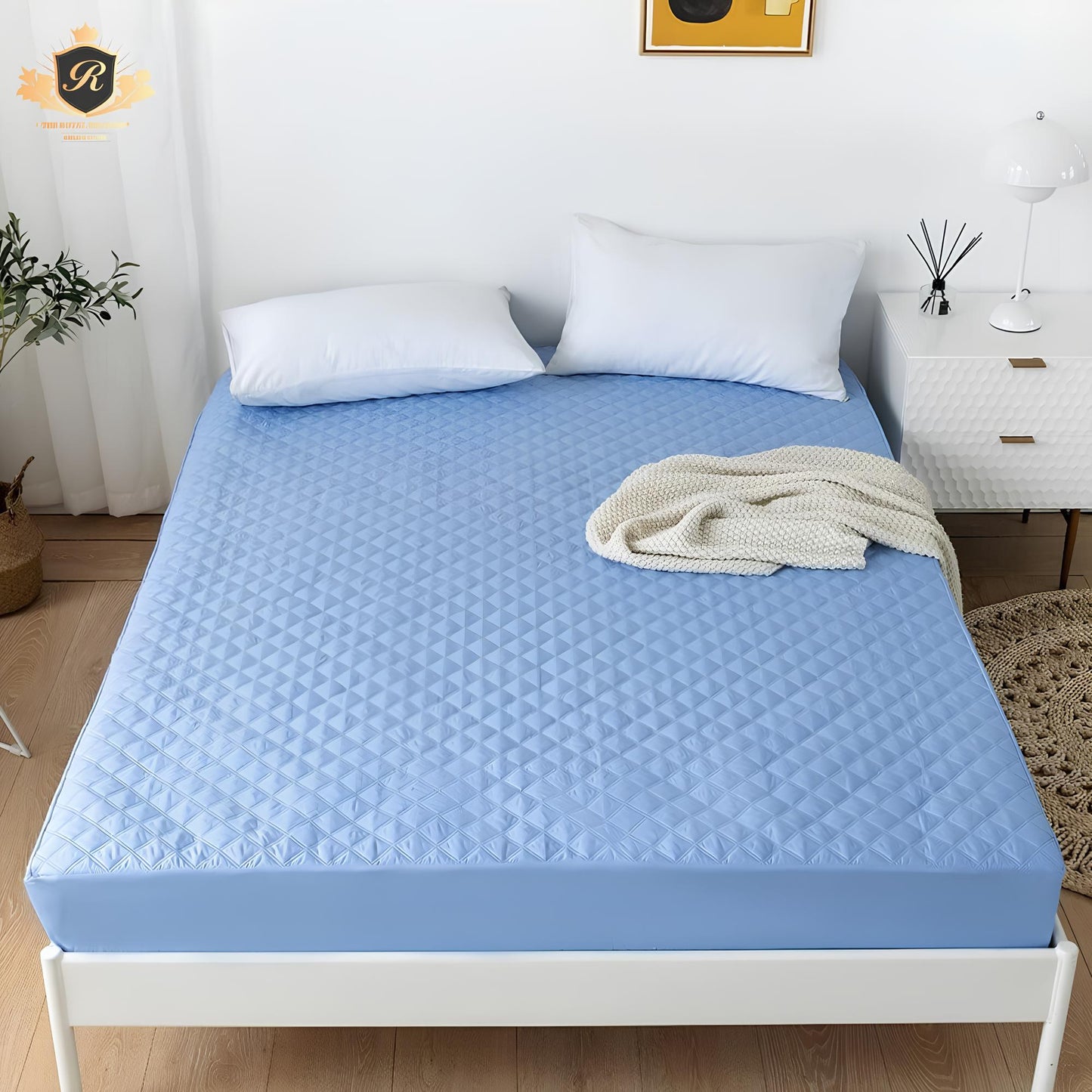 QUILTED MATTRESS PROTECTOR WATER PROOF 6 COLOURS