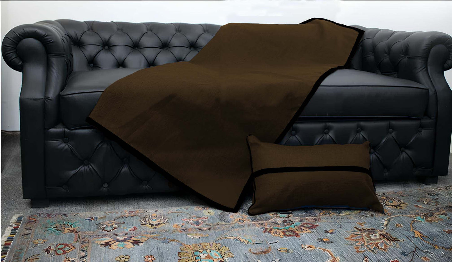 Sofa Throw- Brown