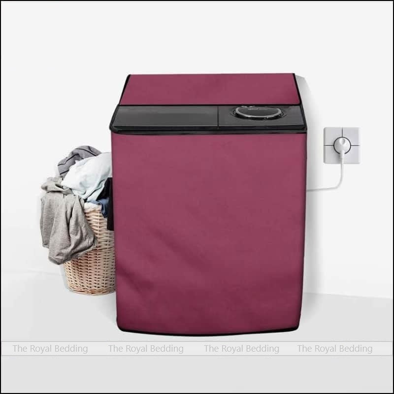 Twin Tub Washing Machine Cover-Maroon