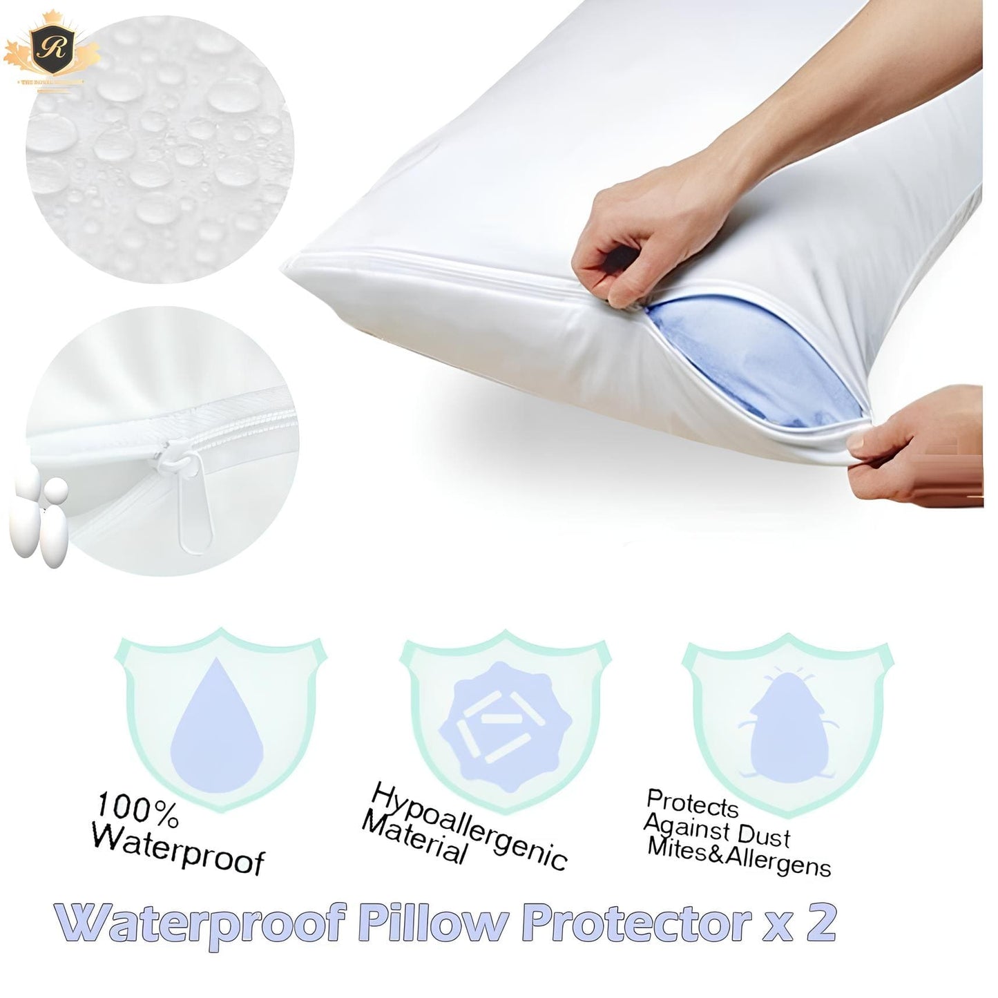 TERRY WATER PROOF PILLOW COVER