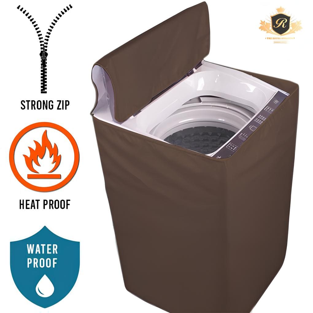 Water Proof Top Load Machine Cover-Brown