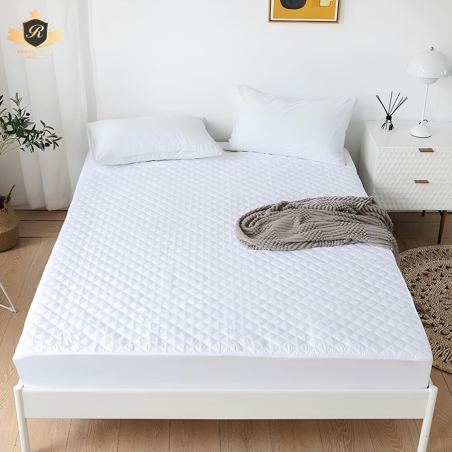 QUILTED MATTRESS PROTECTOR WATER PROOF 6 COLOURS