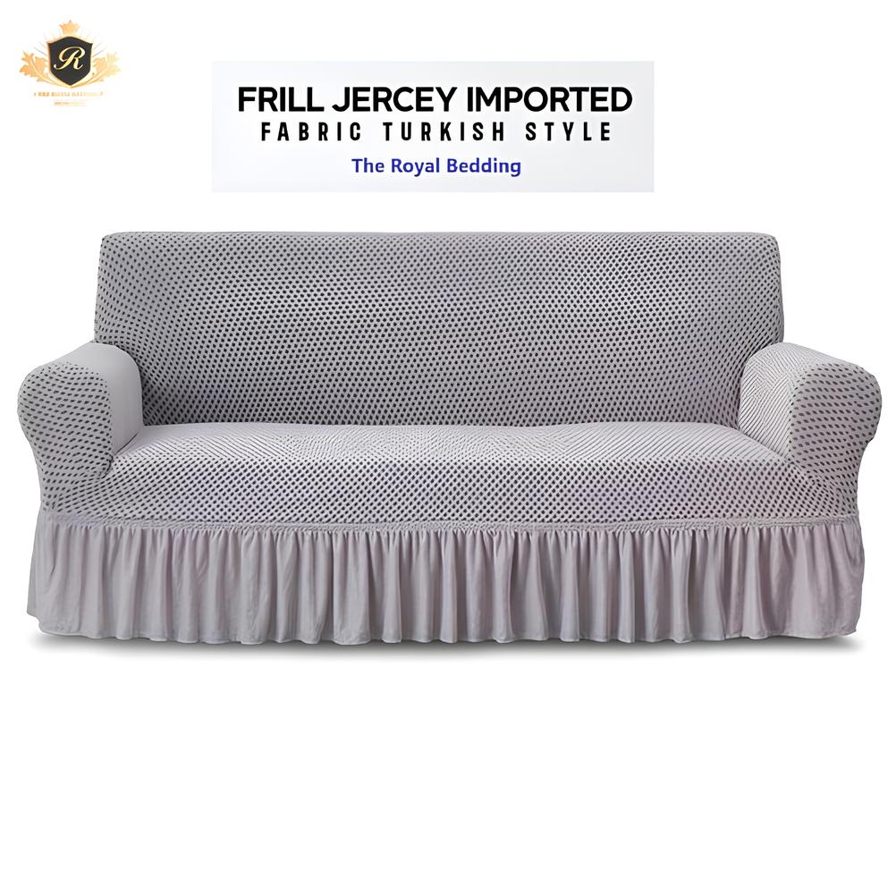 Turkish Stretchable Sofa Cover / Sofa Protector-Light Grey