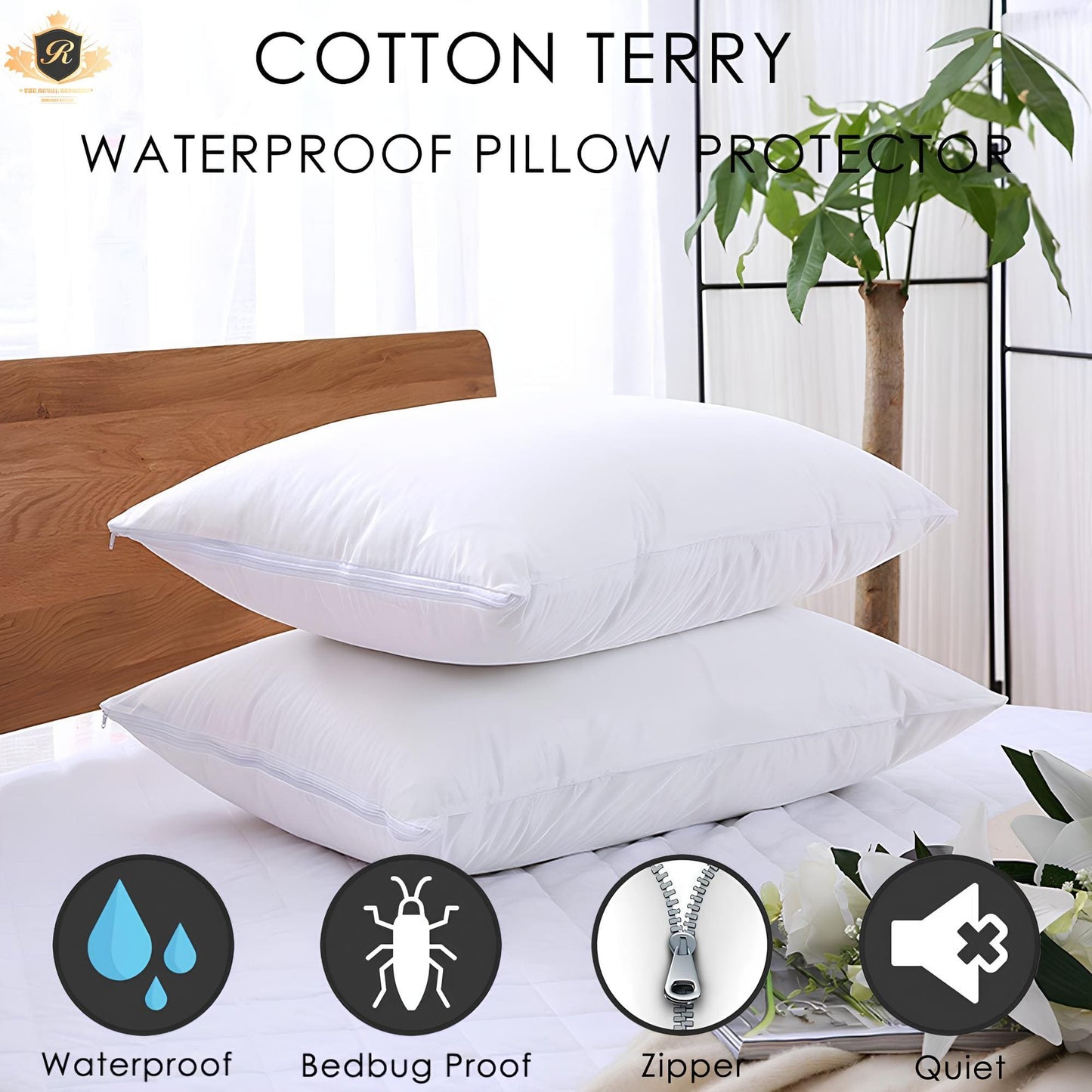 TERRY WATER PROOF PILLOW COVER