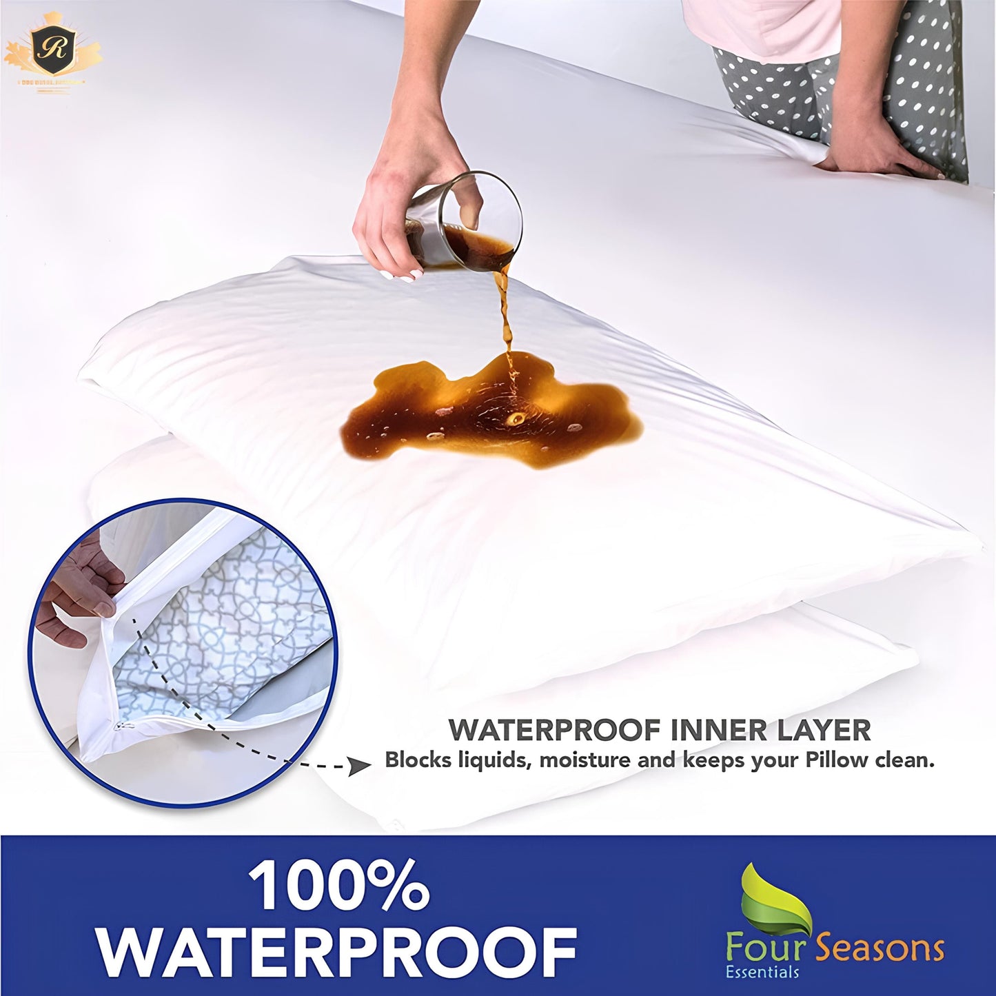 TERRY WATER PROOF PILLOW COVER