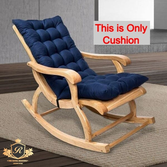 Rocking Chair Cushion Pad Non Slip (Chair not Included)-Blue