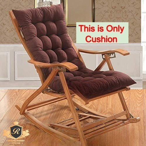 Rocking Chair Cushion Pad Non Slip (Chair not Included)-Brown