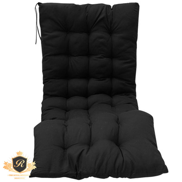 Rocking Chair Cushion Pad Non Slip (Chair not Included)-Black